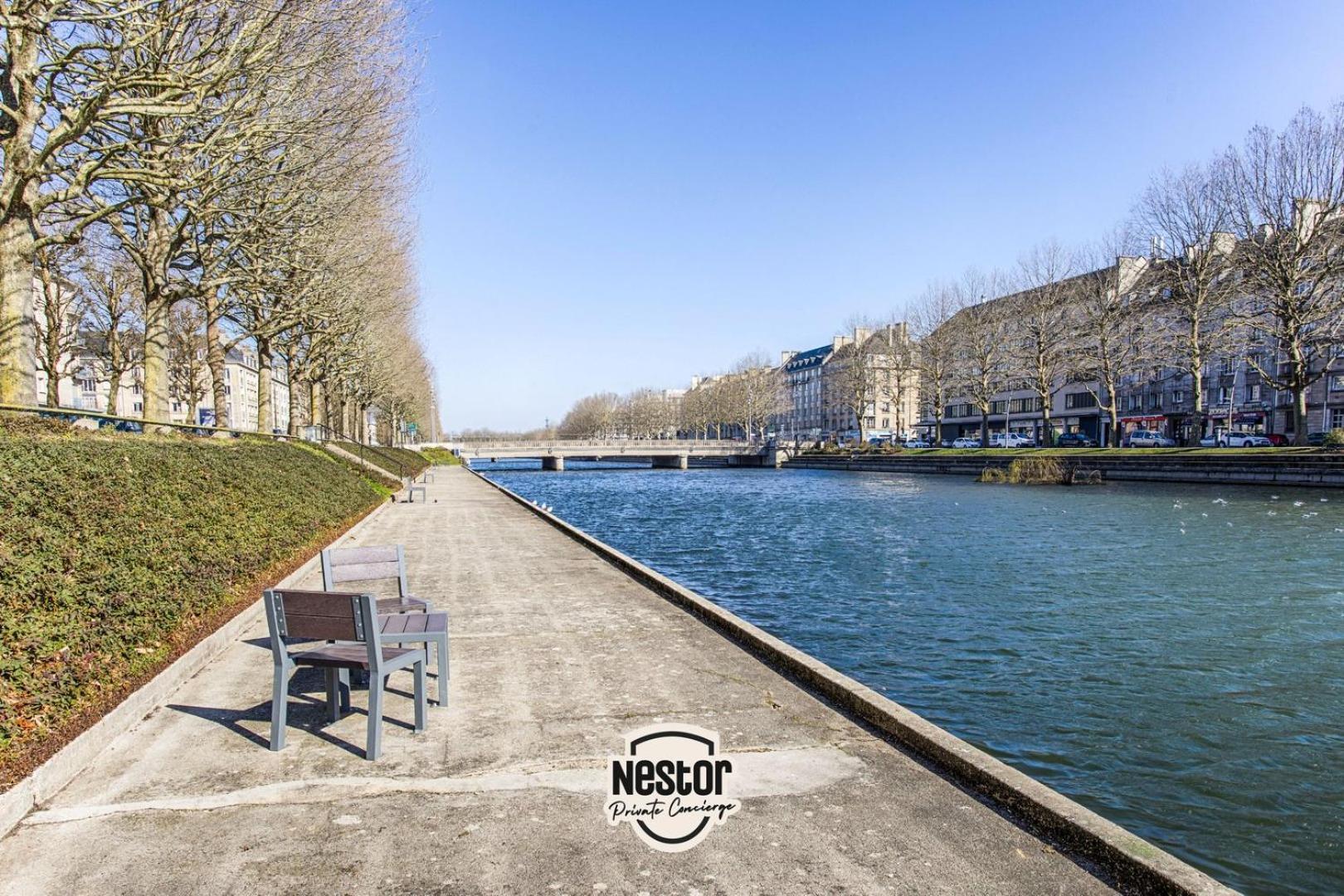 La Casa Bella — Parking Prive & Vue Sur L'Abbaye Daire Caen Dış mekan fotoğraf